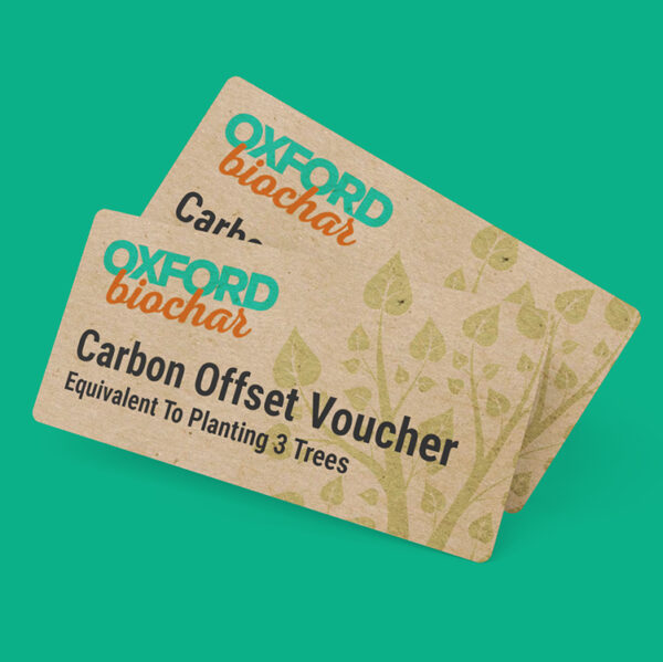 Carbon offset voucher equivalent to planting 3 trees